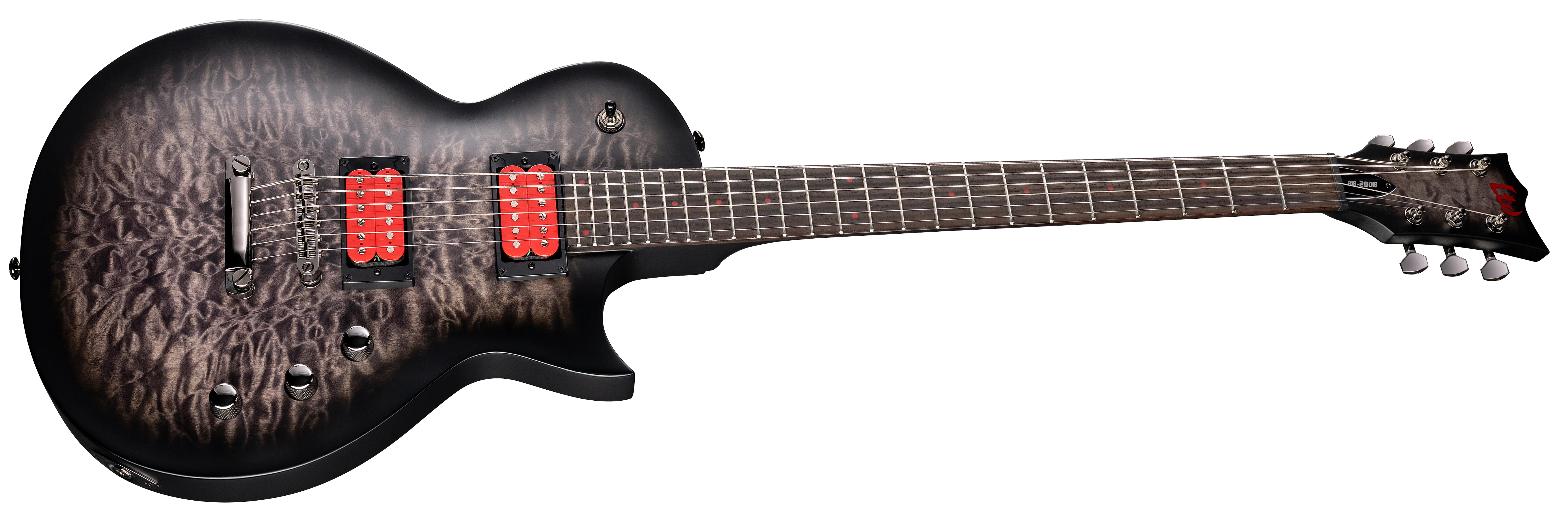 BB-200 Baritone One QM See Thru Black Sunburst Satin E-Gitarre